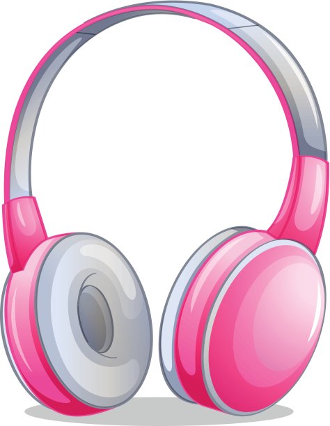 一个粉红色的耳机图片下载