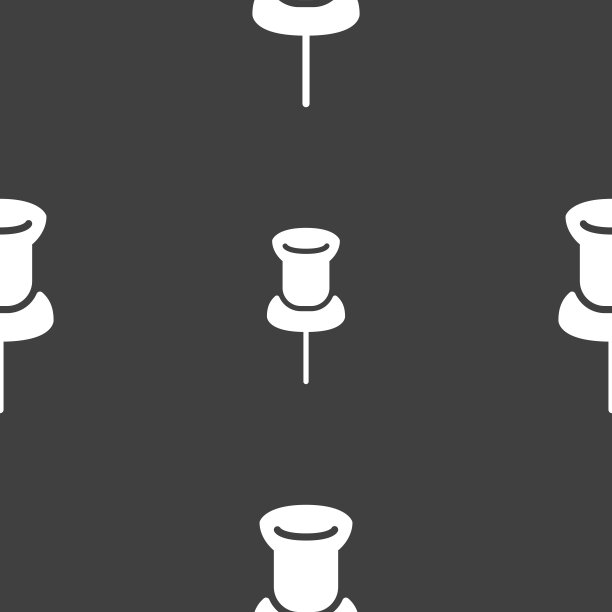 夹图标符号。灰色背景上的无缝模式。向量图片下载