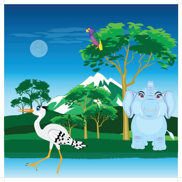 有动物的非洲景观图片下载