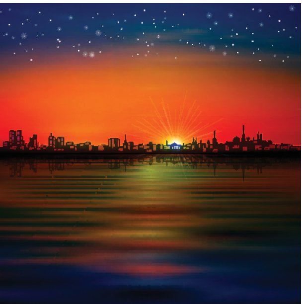 塔林剪影的抽象背景图片下载