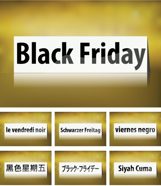 白色背景上的黑色星期五概念图片下载