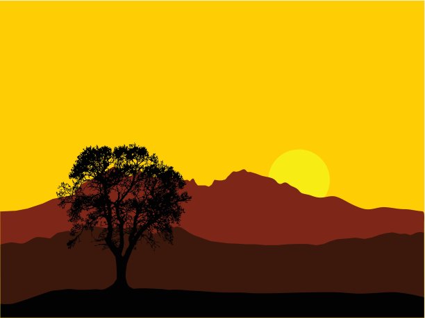 山上的日出图片下载