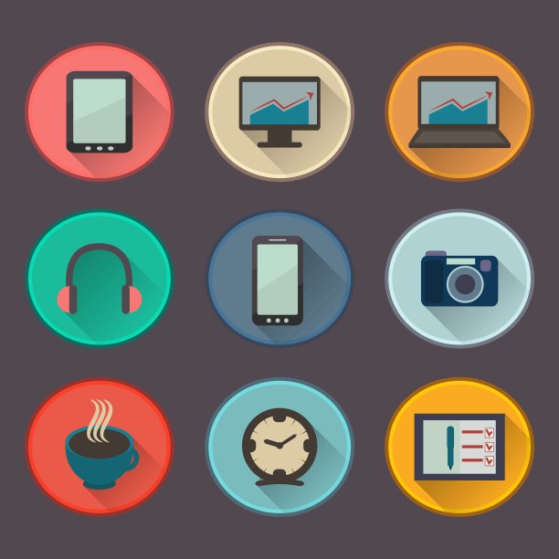 矢量图标为自由职业者和企业图片下载