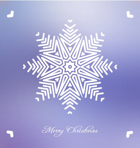 圣诞节背景与抽象雪花图片下载