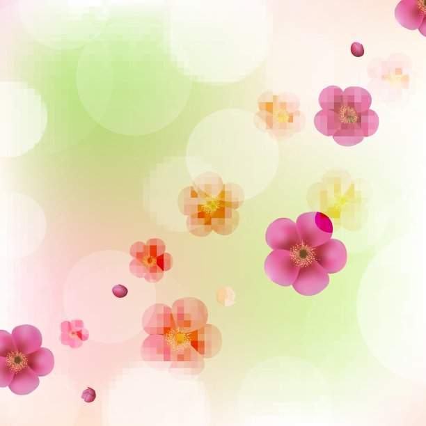 粉红色的花卡图片下载