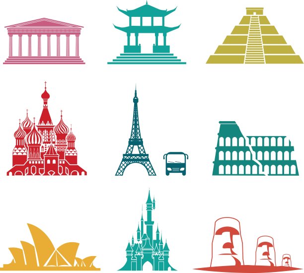 著名的纪念碑旅游标志。图片下载