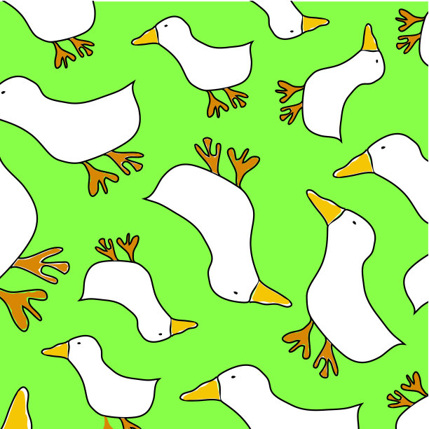 鸭子的动画背景图片下载