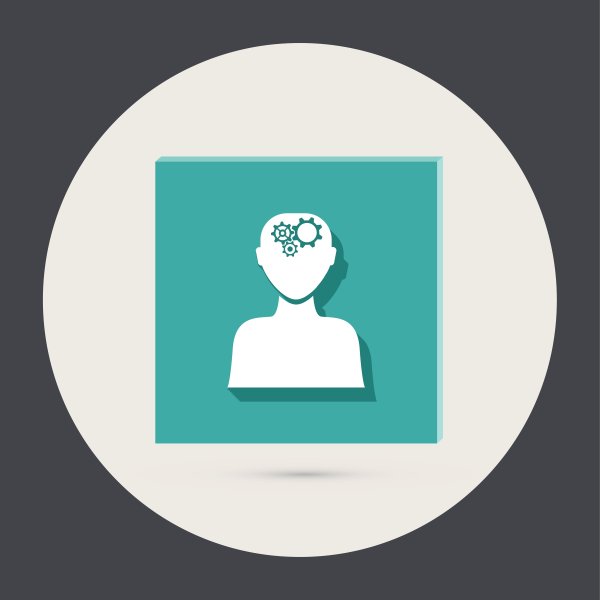 人在思考，脑子里的齿轮图片下载