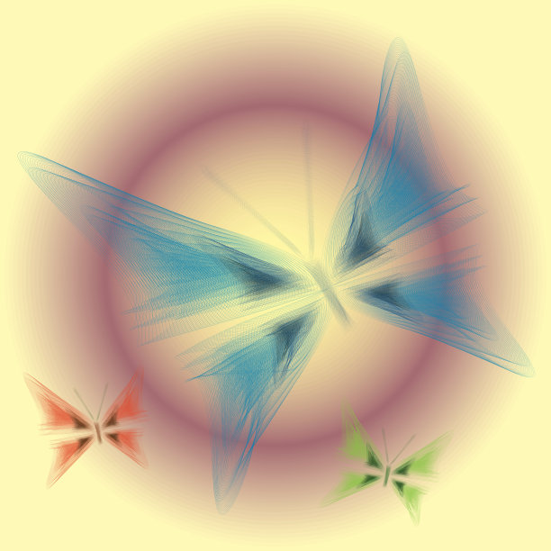 数字的蝴蝶图片下载