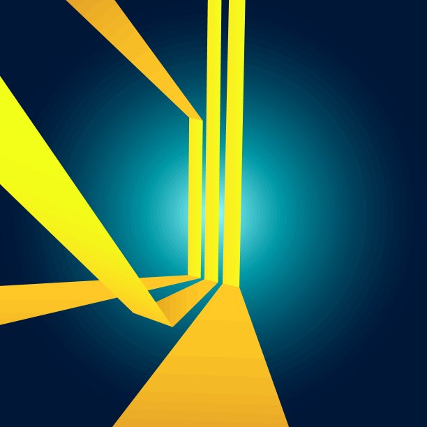 黄色条纹布局图片下载