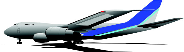 客机。彩色矢量插图设计师图片下载