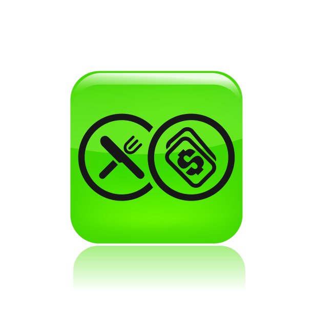 矢量插图的单一食品价格图标图片下载