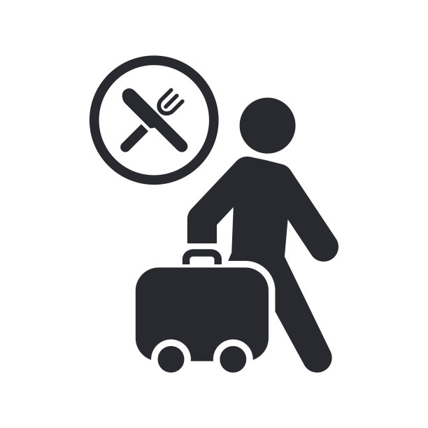 食品旅行图标矢量图图片下载
