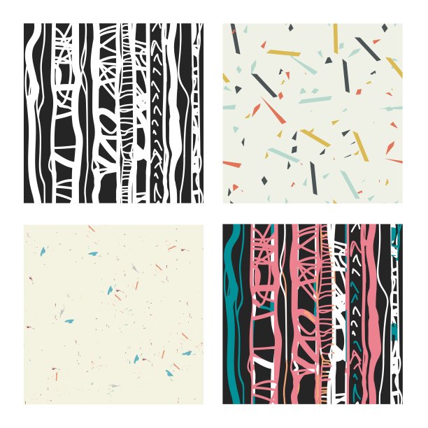 简单通用的彩色几何无缝图案图片下载