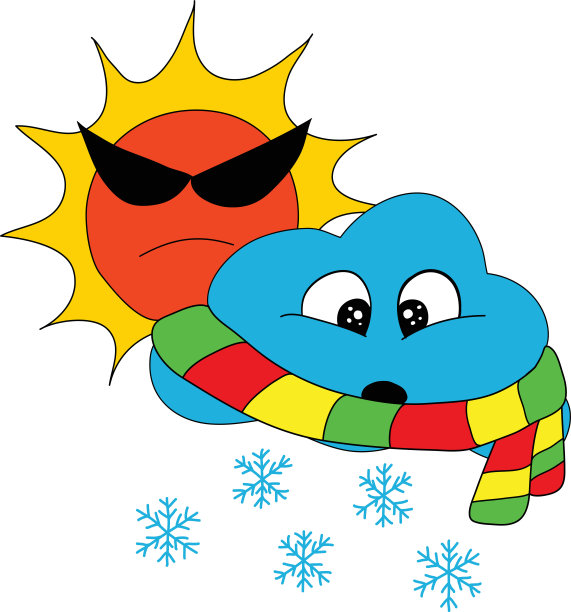 太阳雪天气图片下载