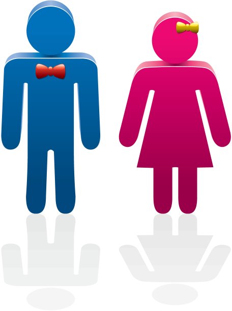 矢量符号的男人和女人图片下载