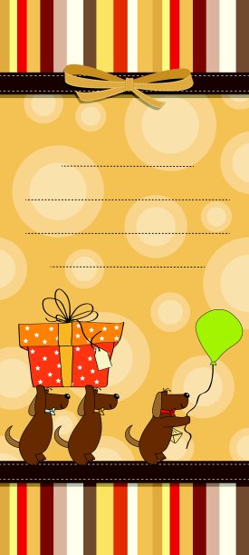 有趣的卡通生日卡片图片下载