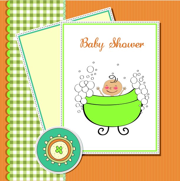 男婴淋浴卡图片下载