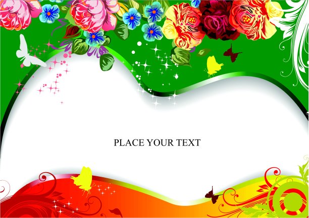 花春背景。矢量插图。邀请卡图片下载