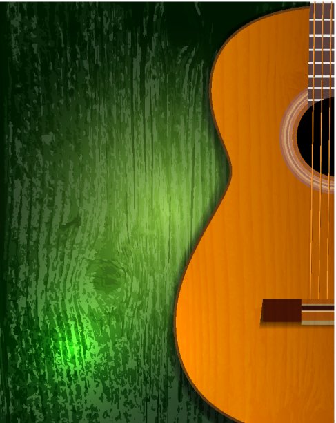 吉他的海报图片下载