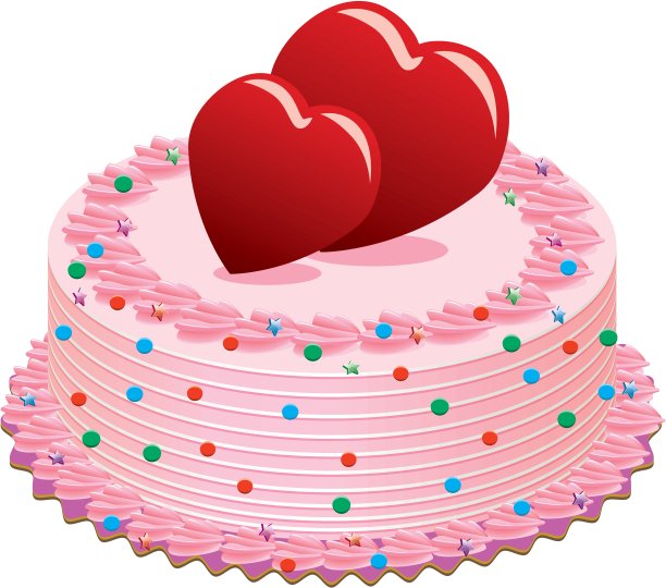 向量的情人节蛋糕图片下载