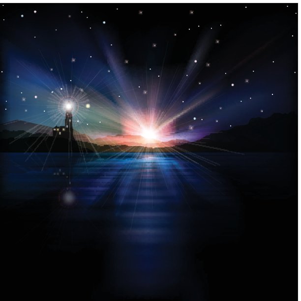 带有灯塔的抽象背景图片下载