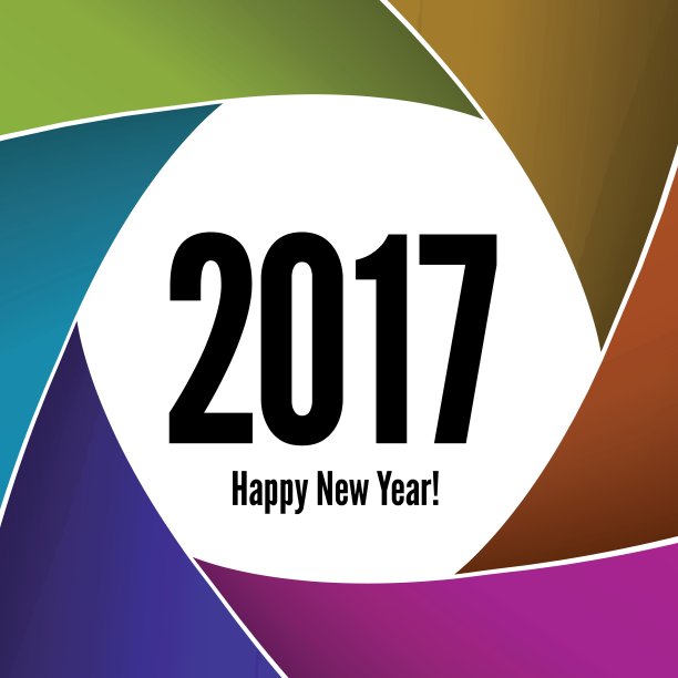 2017年新年快乐的镜头背景图片下载
