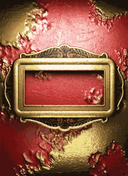 红色背景上的金色图片下载