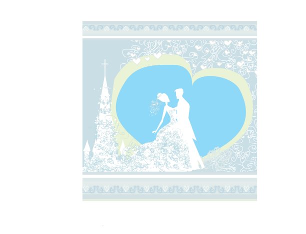 婚礼和教堂背景图片下载