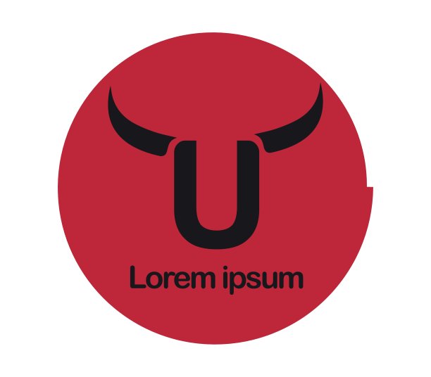 牛排餐厅标志设计图片下载