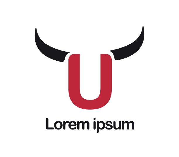 牛排餐厅标志设计图片下载