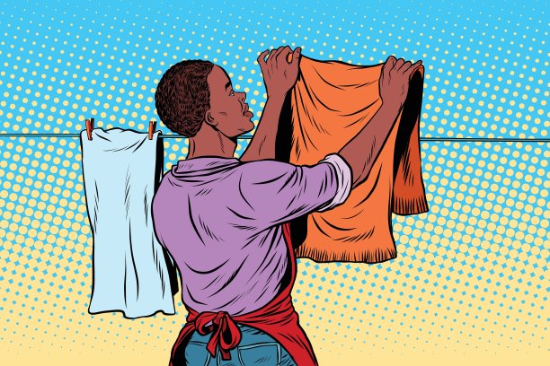 老员工会把衣服挂起来晾干图片下载