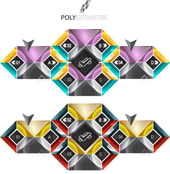 商业信息图表模板在吸引人的风格图片下载