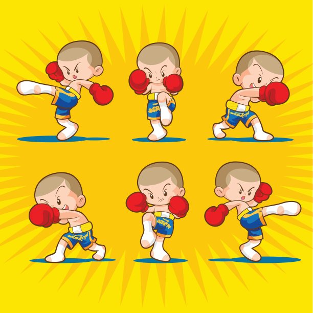 泰拳儿童拳击格斗图片下载