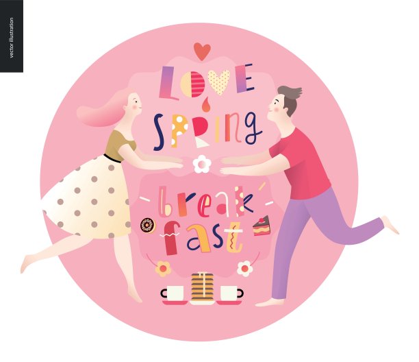 爱，春天，早餐图片下载