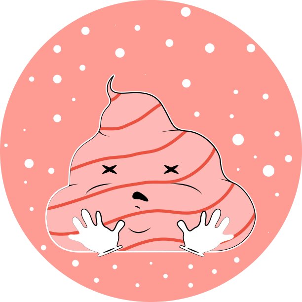 西风人物插图。可爱的甜食图标。图片下载