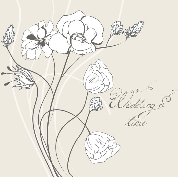 婚礼请柬模板图片下载