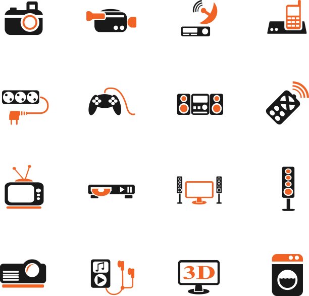 家电图标集图片下载