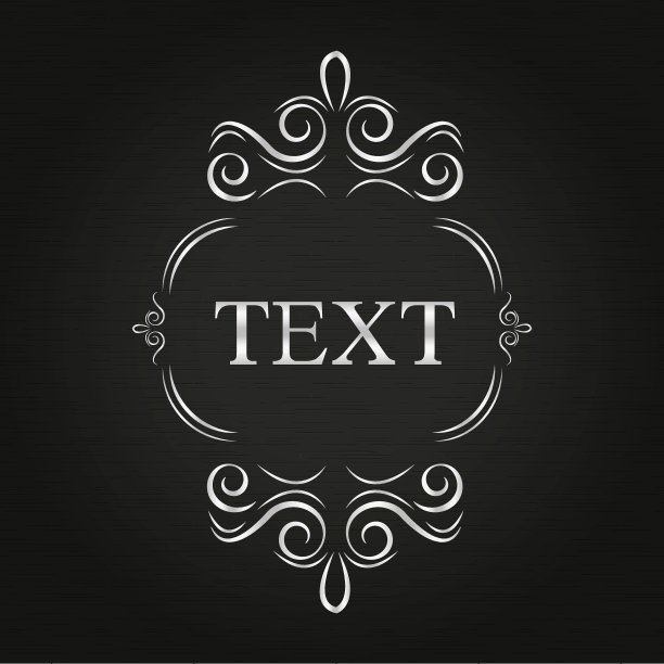 卡框设计银色图片下载