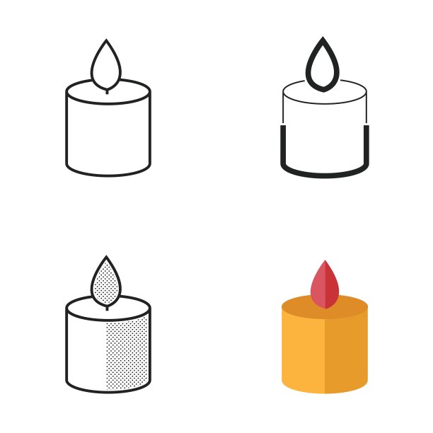 圣诞蜡烛图片下载