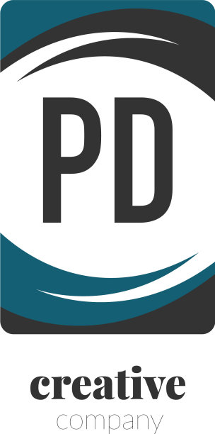首字母pd创意抽象标志模板图片下载