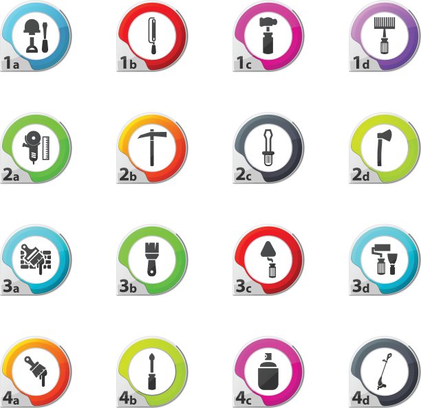 工作工具图标集图片下载