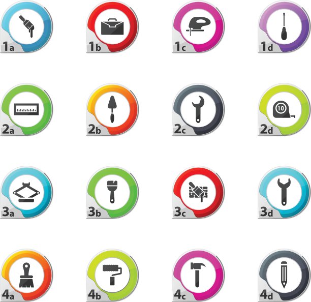 工作工具图标集图片下载