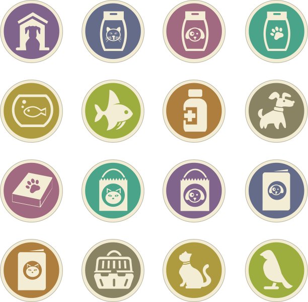 宠物商品图标集图片下载