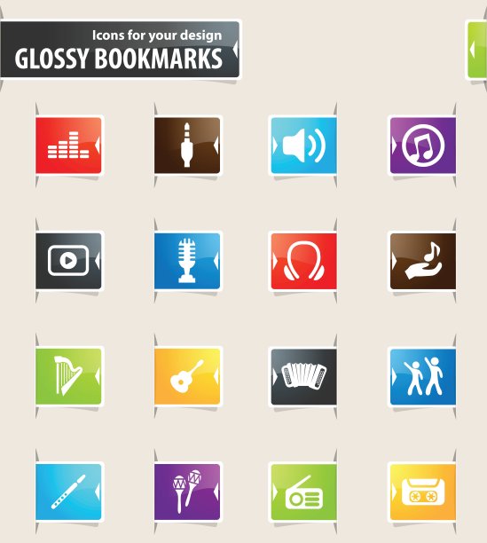 迪斯科或俱乐部图标集图片下载