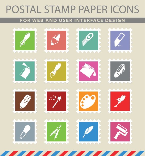 设计工具图标集图片下载