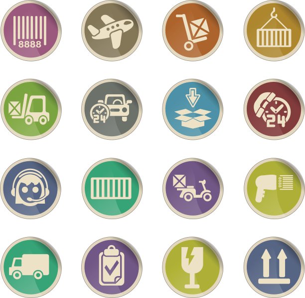 配送服务图标集图片下载