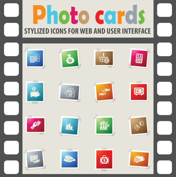 手和金钱图标集图片下载