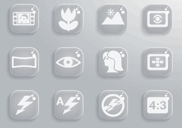 照片剪影图标的模式图片下载