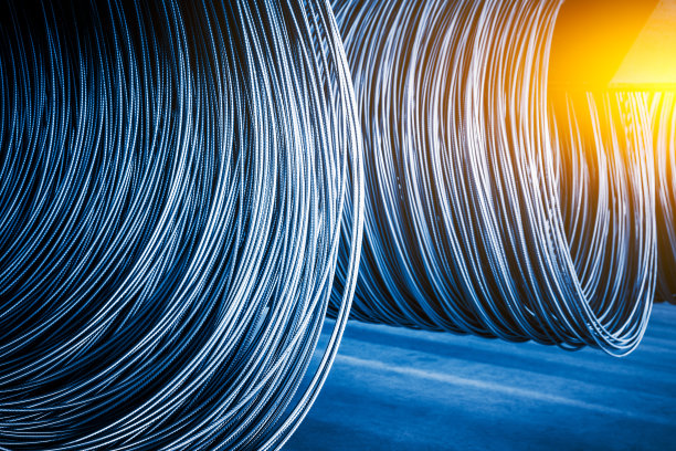 线圈仓库的钢丝图片下载